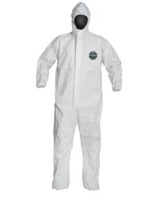 NB127SWH6X002500 | Coverall Zipper Front Hood Elastic Wrist And Ankl